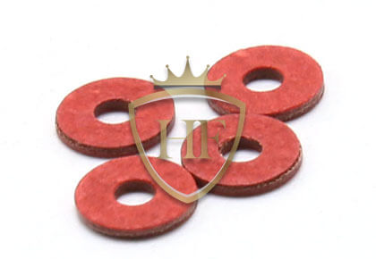 Red Steel Paper M5 Flat Washer